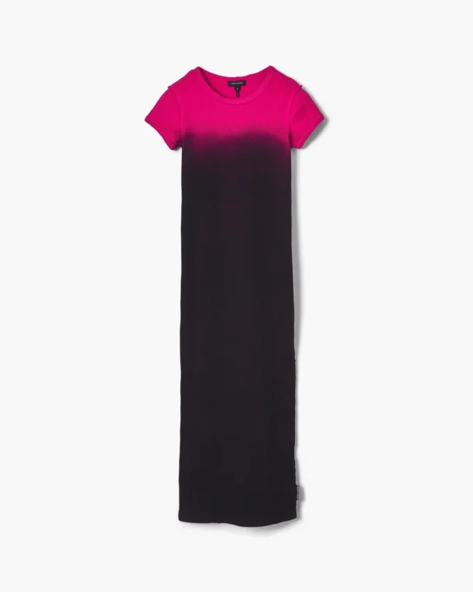 Ombr&eacute; Spray Shrunken Tee Dress