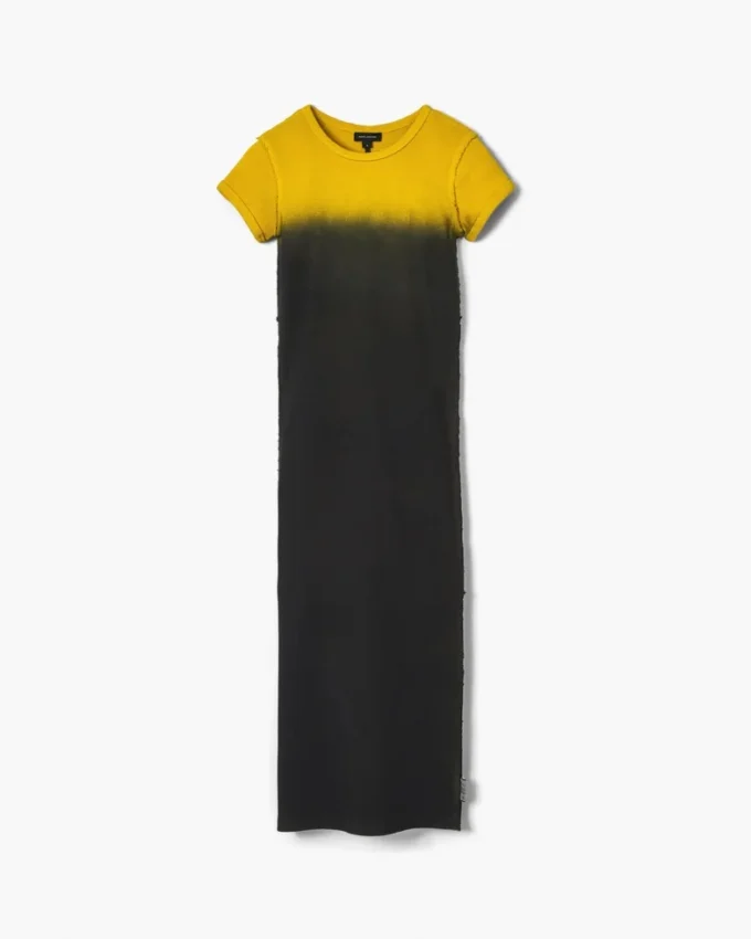 Ombr&eacute; Spray Shrunken Tee Dress