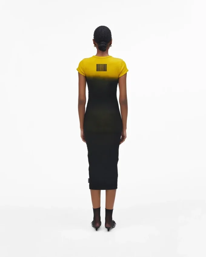 Ombr&eacute; Spray Shrunken Tee Dress