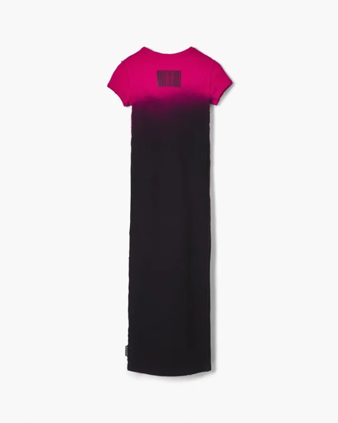 Ombr&eacute; Spray Shrunken Tee Dress