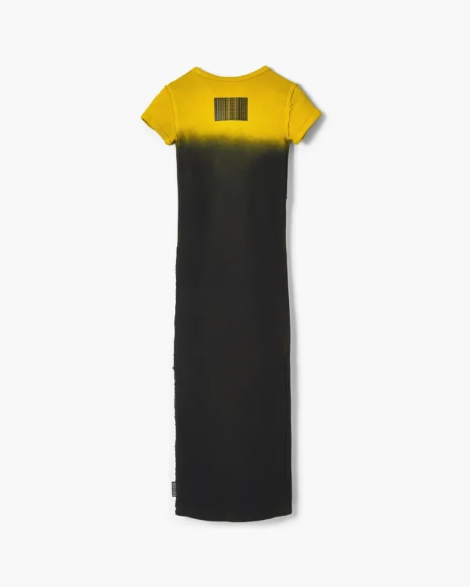 Ombr&eacute; Spray Shrunken Tee Dress