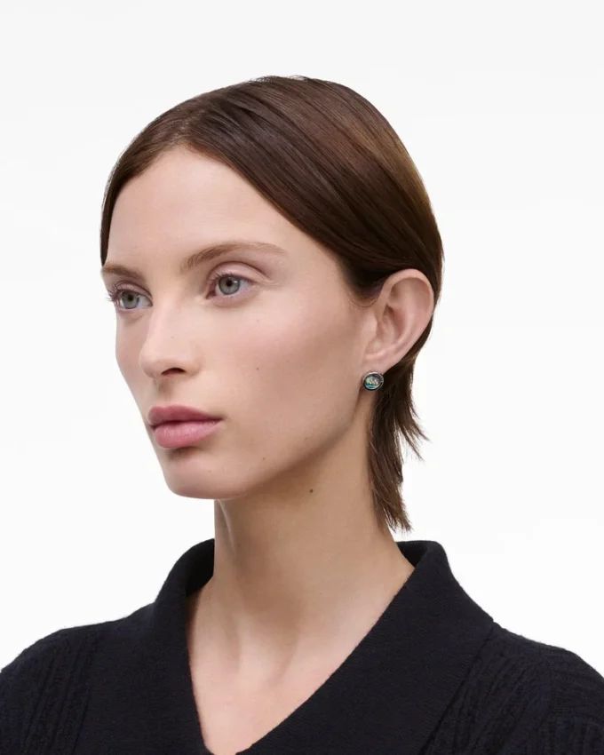 The Button Abalone Stud Earrings The Button Abalone Stud Earrings