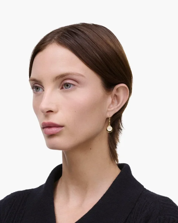The Button Drop Earrings The Button Drop Earrings