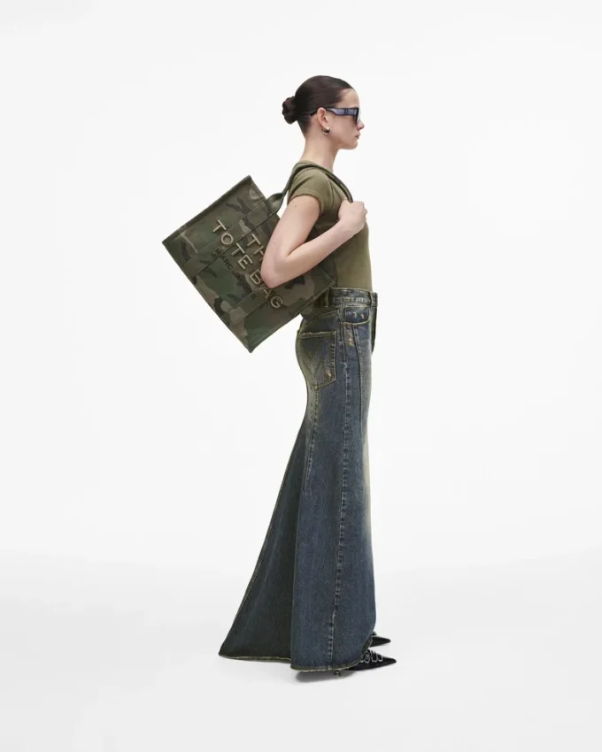 The Camo Jacquard Large Tote Bag The Camo Jacquard Large Tote Bag