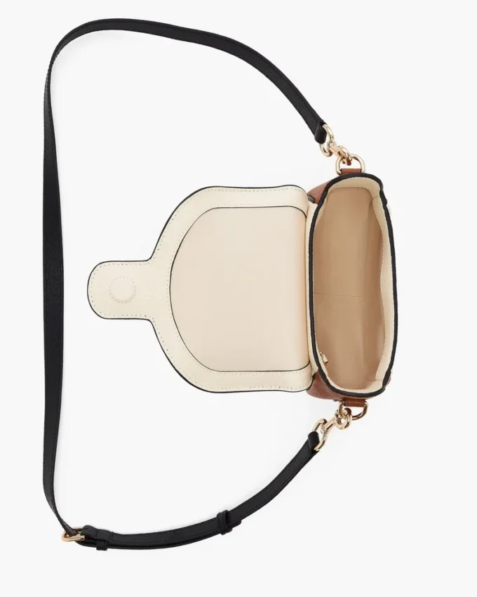 The Colorblock Pebble Saddle Bag
