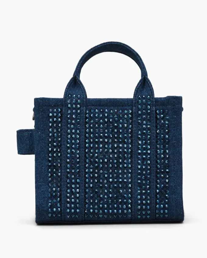 The Crystal Denim Crossbody Tote Bag The Crystal Denim Crossbody Tote Bag