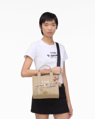 The Daisy Doodle Canvas Small Tote Bag
