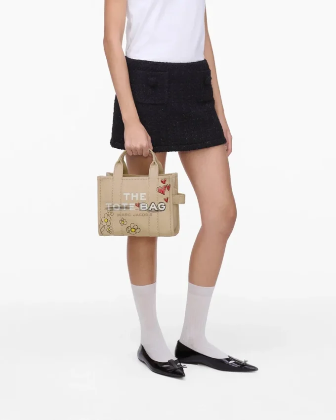 The Daisy Doodle Canvas Small Tote Bag