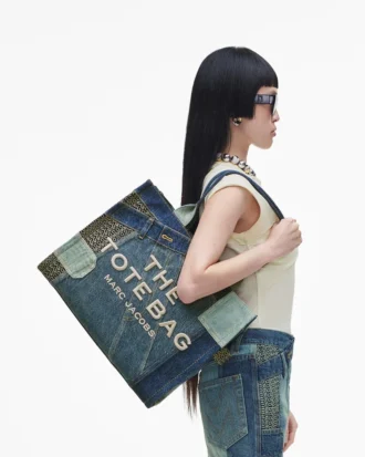 The Deconstructed Denim Large Tote Bag