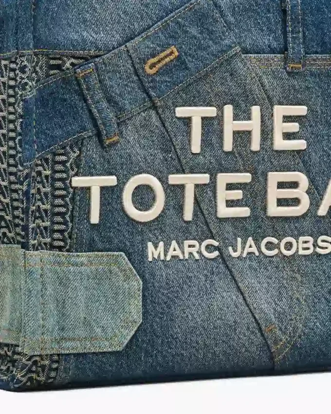 The Deconstructed Denim Medium Tote Bag