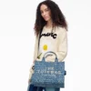 The Joy Denim Medium Tote Bag
