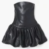 The Leather Bubble Dress