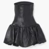 The Leather Bubble Dress