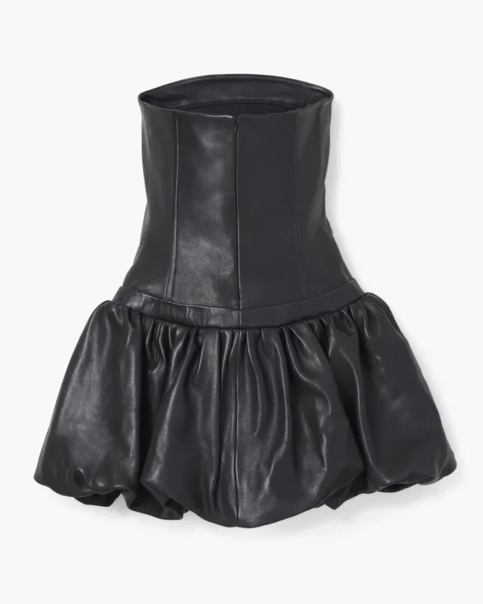 The Leather Bubble Dress