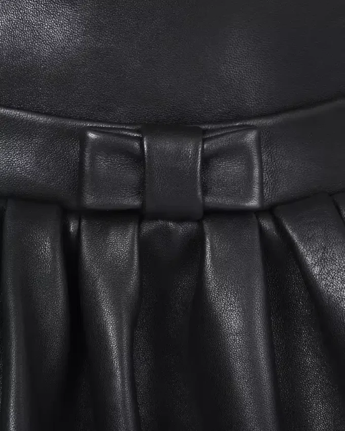 The Leather Bubble Dress