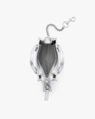 The Metallic Leather Nano Tote Charm