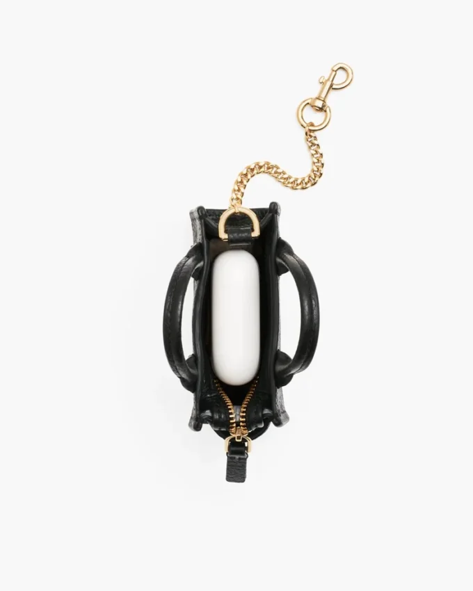 The Metallic Leather Nano Tote Charm The Metallic Leather Nano Tote Charm