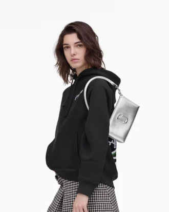 The Metallic Snapshot Convertible Shoulder Bag