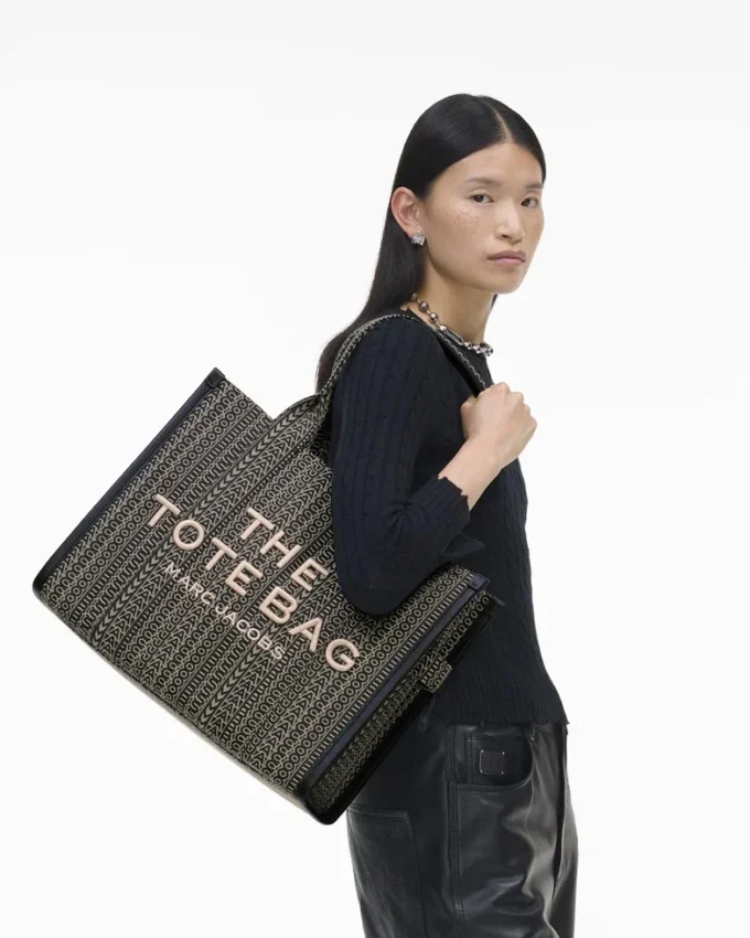 The Monogram Jacquard Large Tote Bag The Monogram Jacquard Large Tote Bag