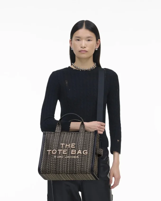 The Monogram Jacquard Medium Tote Bag The Monogram Jacquard Medium Tote Bag