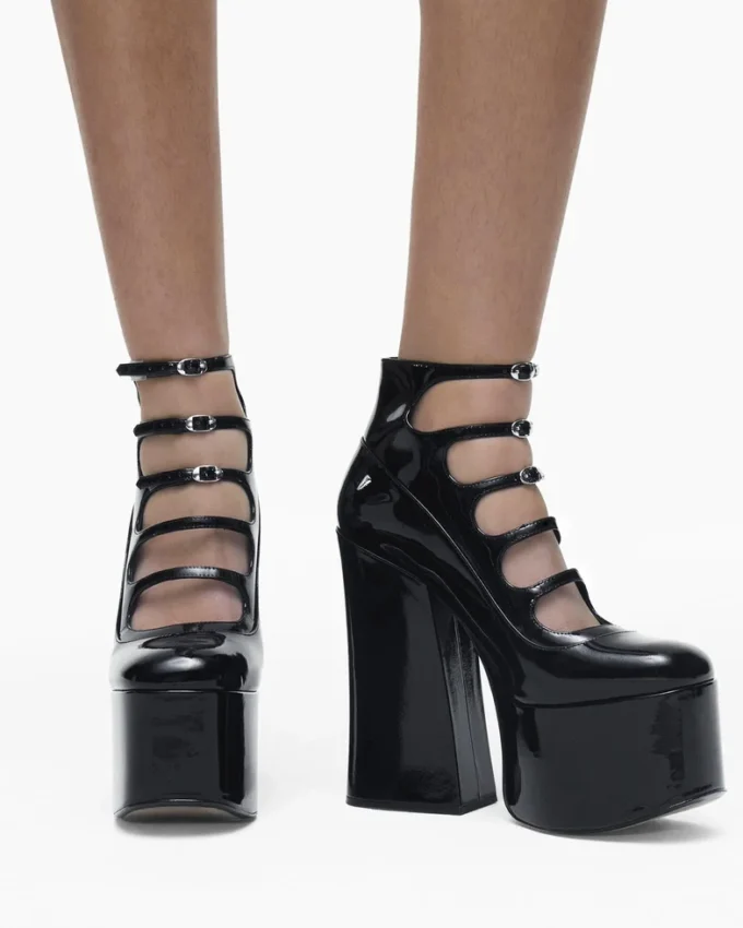 The Patent Leather Kiki Ankle Boot The Patent Leather Kiki Ankle Boot