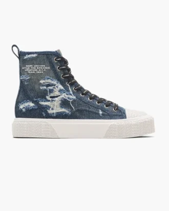 The Rip And Repair Denim High Top Sneaker