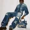 The Rip And Repair Fluted Denim Jacket