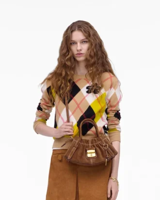 The Suede Cristina Small Satchel