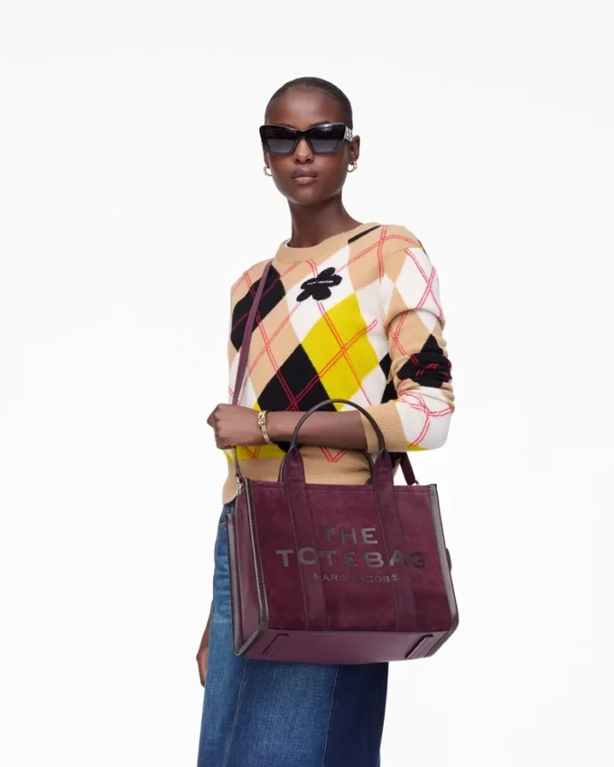 The Suede Medium Tote Bag The Suede Medium Tote Bag