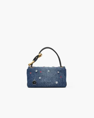 The Trinket Charm Denim Mini Dual Bag
