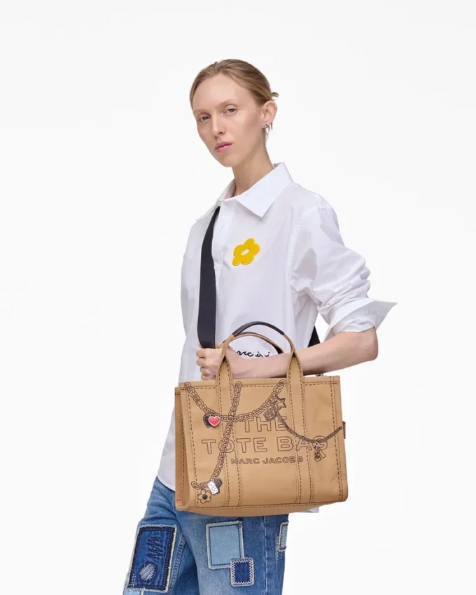 The Trompe L’Oeil Charm Canvas Medium Tote Bag The Trompe L’Oeil Charm Canvas Medium Tote Bag