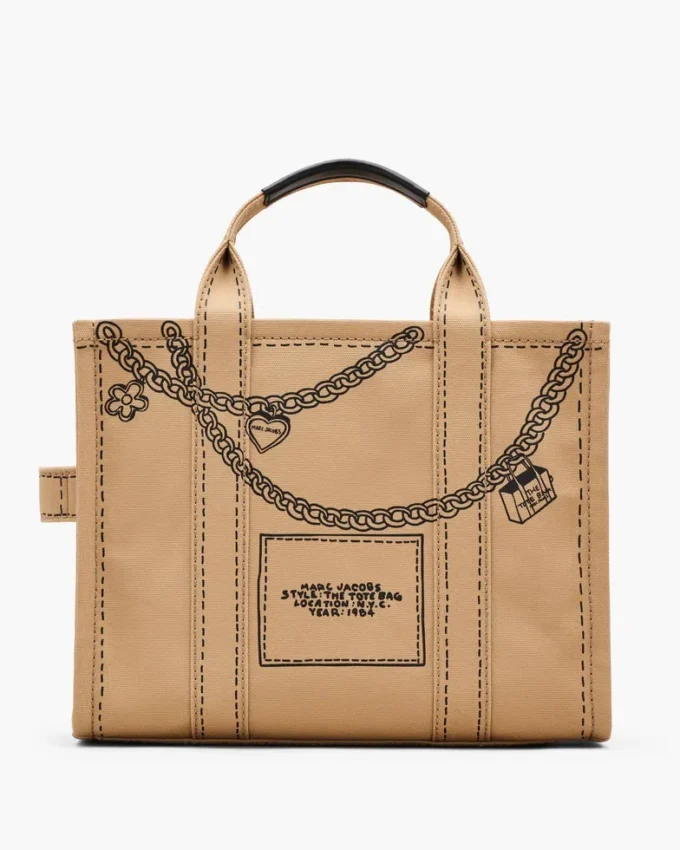 The Trompe L’Oeil Charm Canvas Medium Tote Bag The Trompe L’Oeil Charm Canvas Medium Tote Bag