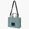 The Washed Monogram Denim Medium Tote Bag
