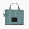 The Washed Monogram Denim Medium Tote Bag