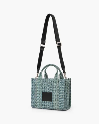 The Washed Monogram Denim Small Tote Bag
